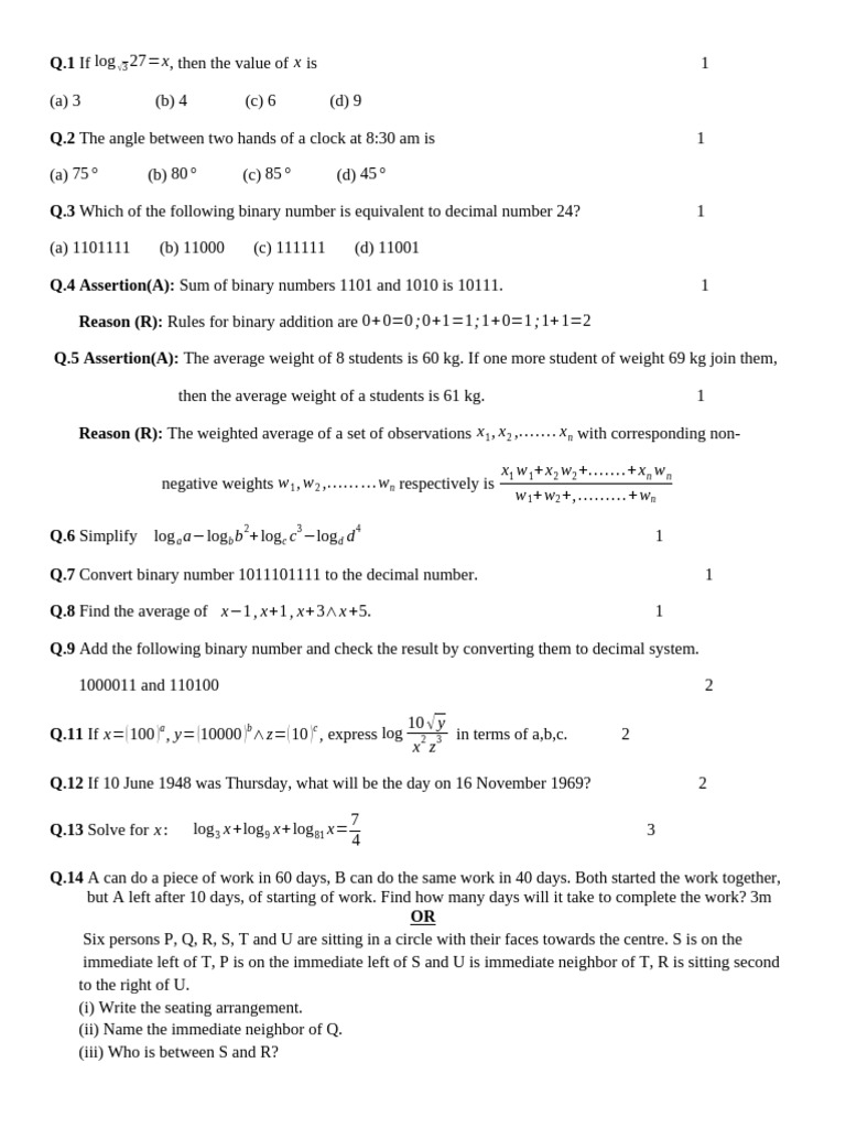 11th PA1 2025-26 | PDF | Mathematical Notation | Arithmetic
