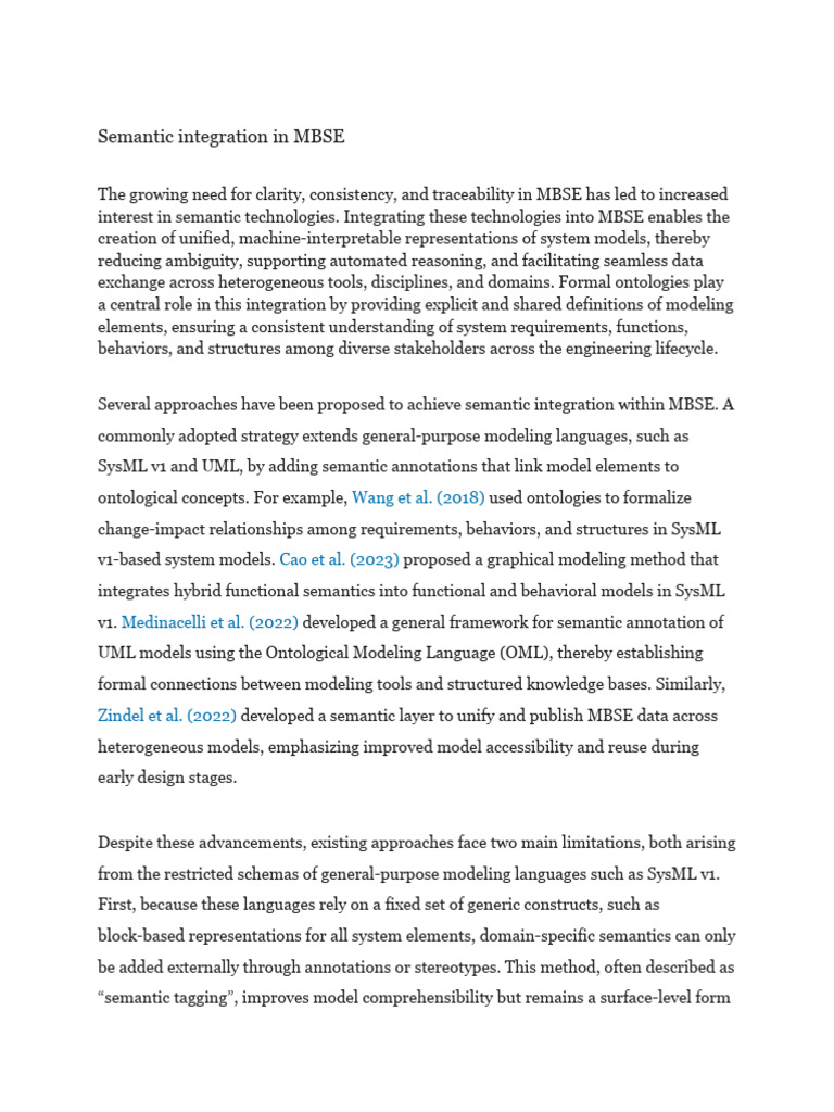 Semantic Integration in MBSE | PDF | Ontology (Information Science ...