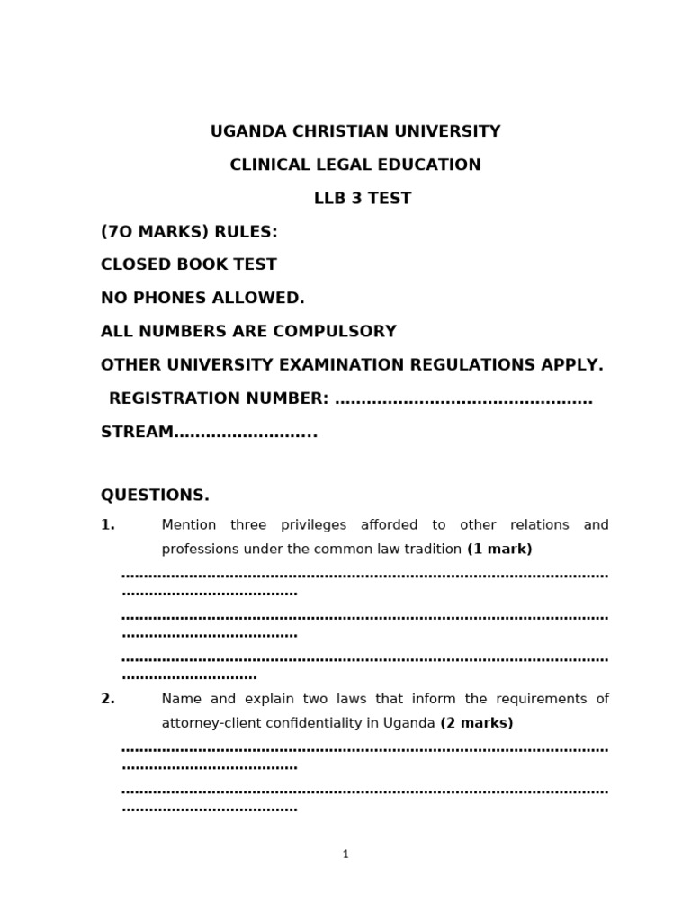 Cle Test 2025 Main Campus | PDF