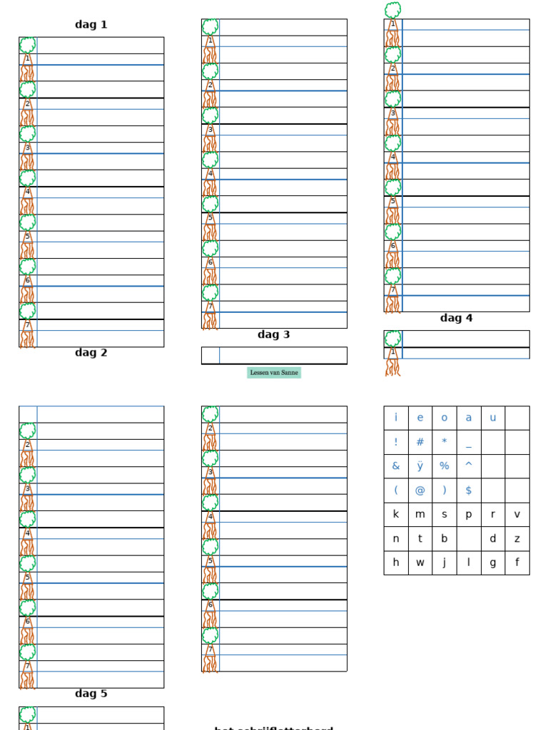 Schrijflijnen Boom | PDF