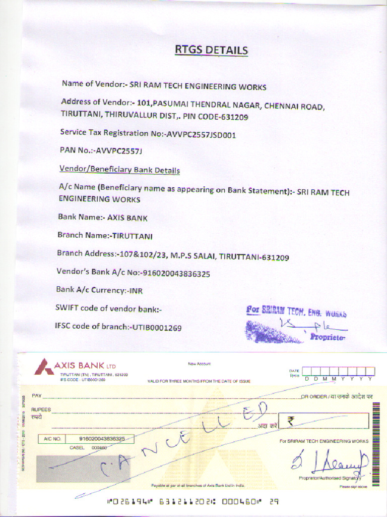 Axis Rtgs Details | PDF