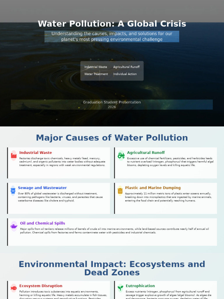Water+Pollution +A+Global+Crisis | PDF | Water Pollution | Eutrophication