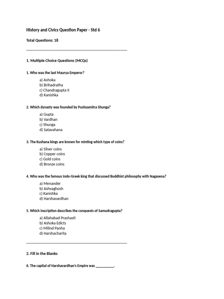 Question Paper | PDF