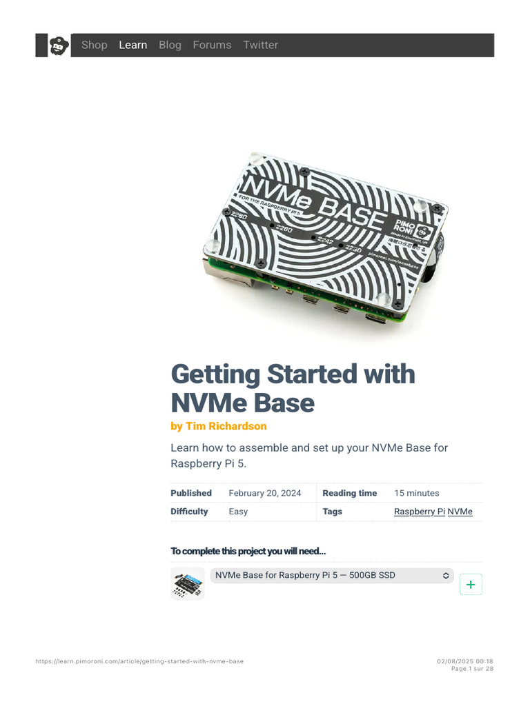 Getting Started With NVMe Base | PDF