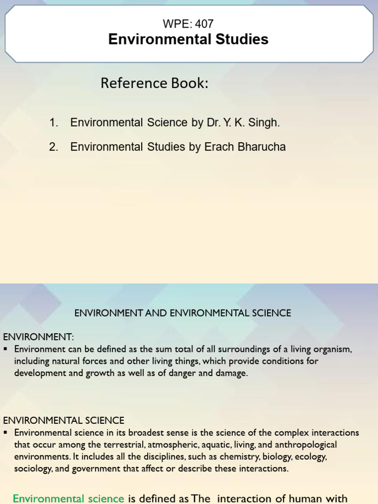 En 1.introduction Environmental Studies | PDF | Greenhouse Effect ...