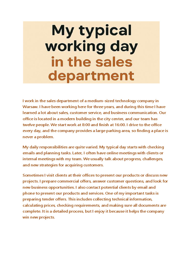 Sales Department - Sentences | PDF