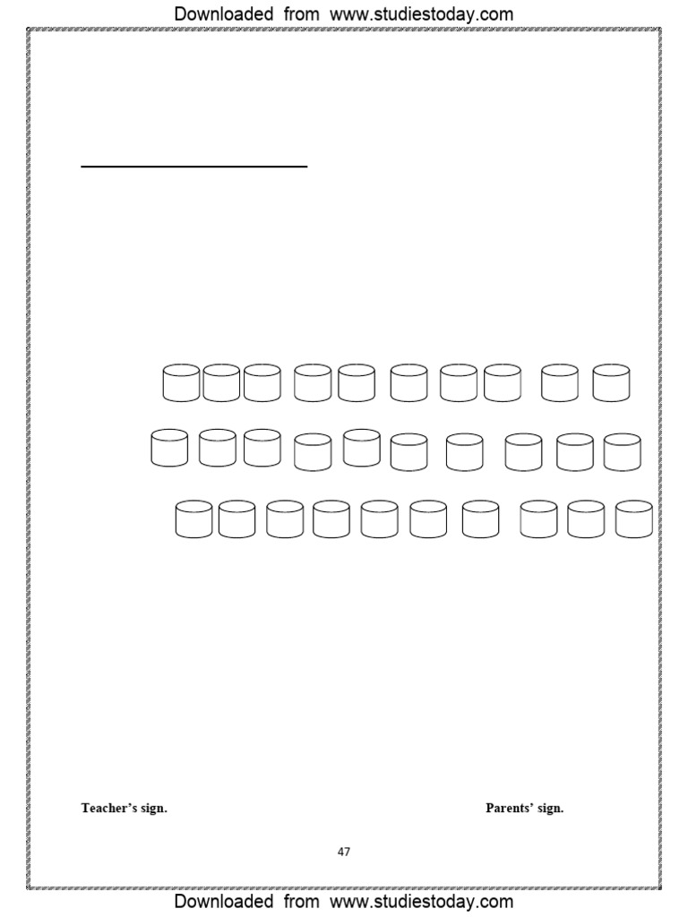 CBSE Class 4 Maths Revision Worksheet (69) - Tables and Shares | PDF