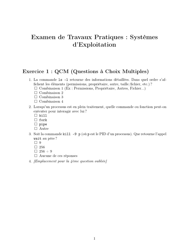 Exam TP Amekraz | PDF | Thread (informatique) | C (Langage de ...