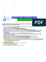 Gestos para Ahorrar Agua