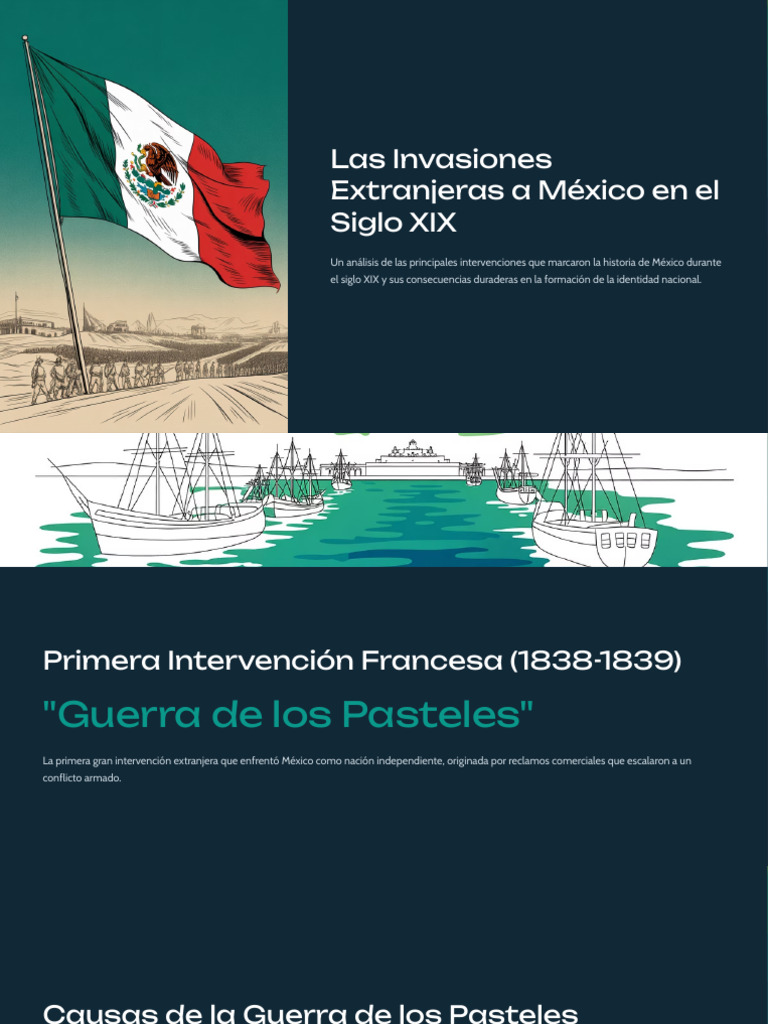 Las Invasiones Extranjeras A Mexico en El Siglo XIX | PDF | México