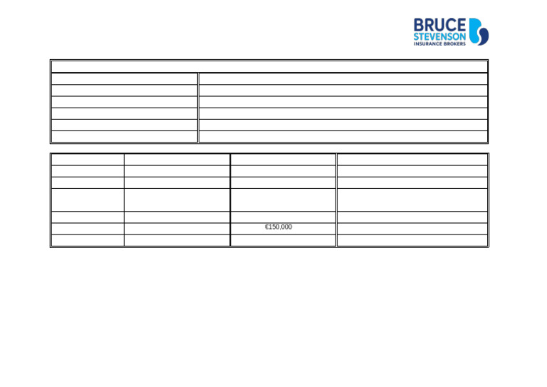 Certificate of Insurance Ireland Correction | PDF