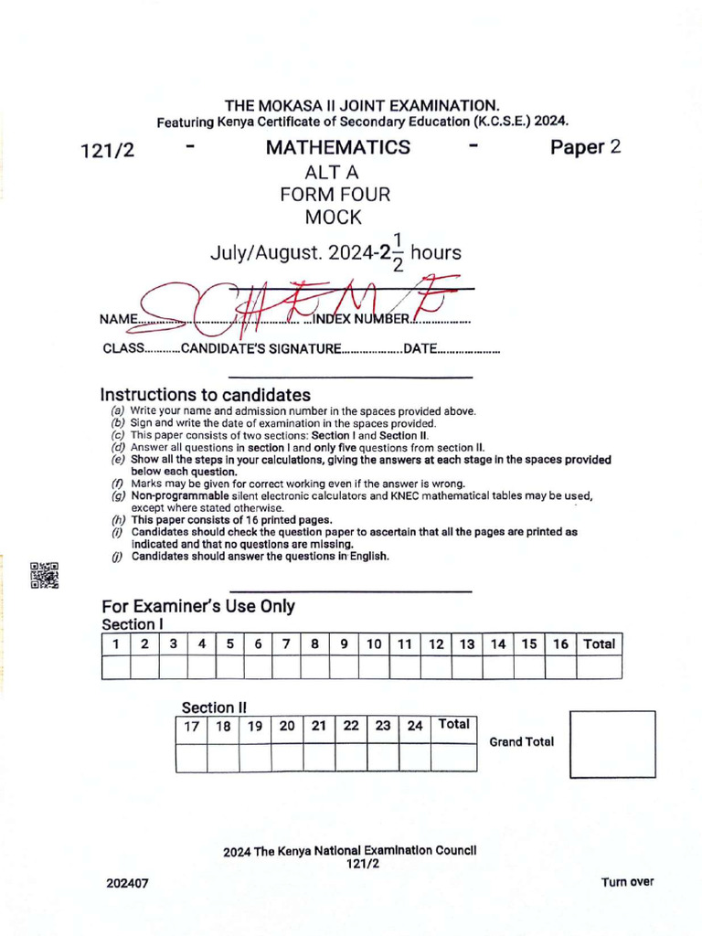 MATHS P2 MS - Compressed | PDF