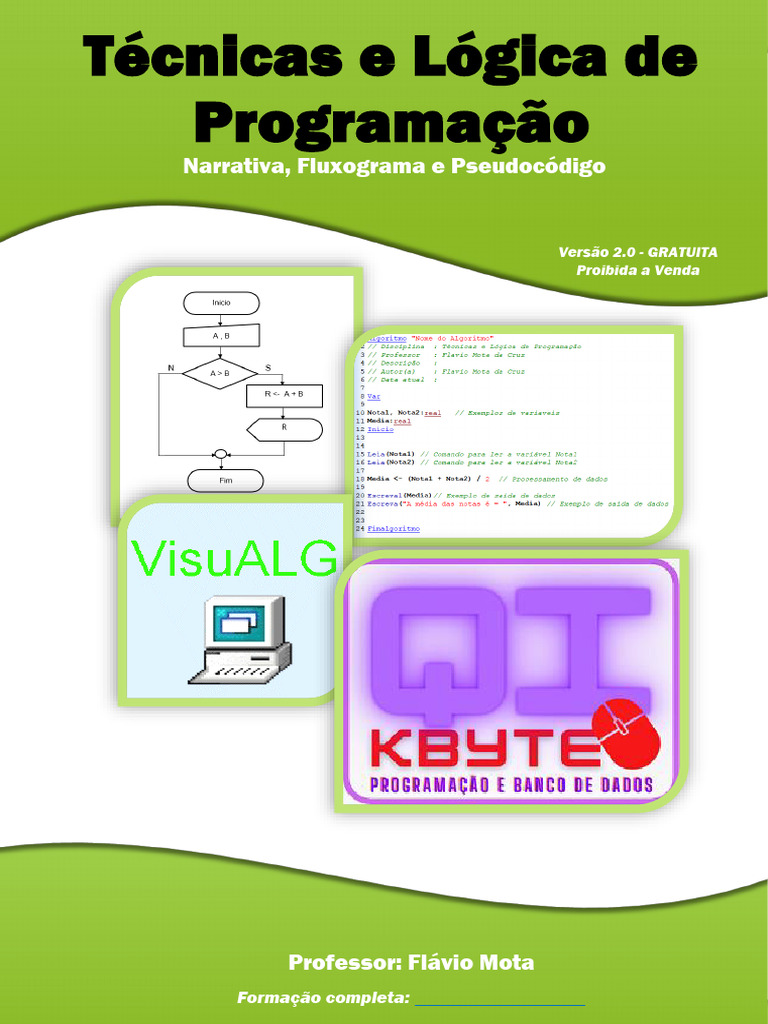 Apostila Técnicas e Lógica de Programação 2022 v2 PROMOCIONAL | PDF ...