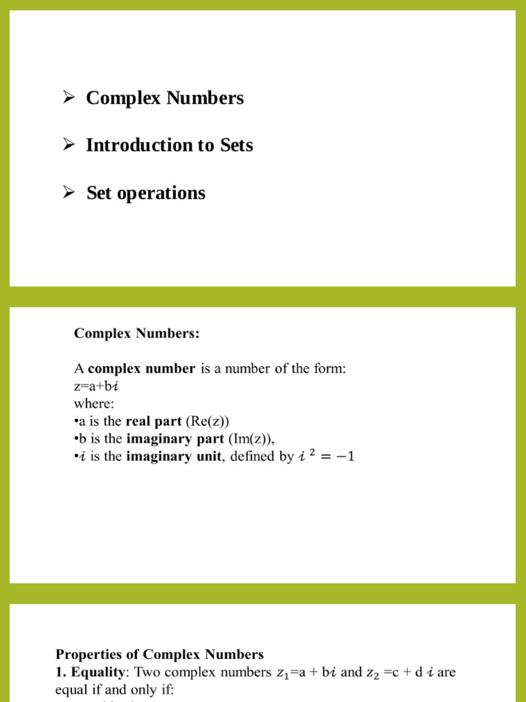 Complex Numbers-1 | PDF