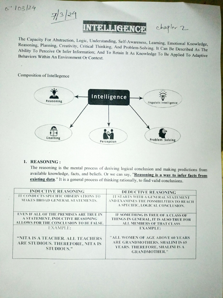 ICT - Intelligence Class XI | PDF