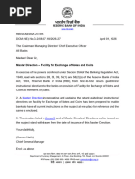 RBI Guidelines for Note and Coin Exchange | PDF | Reserve Bank Of India ...