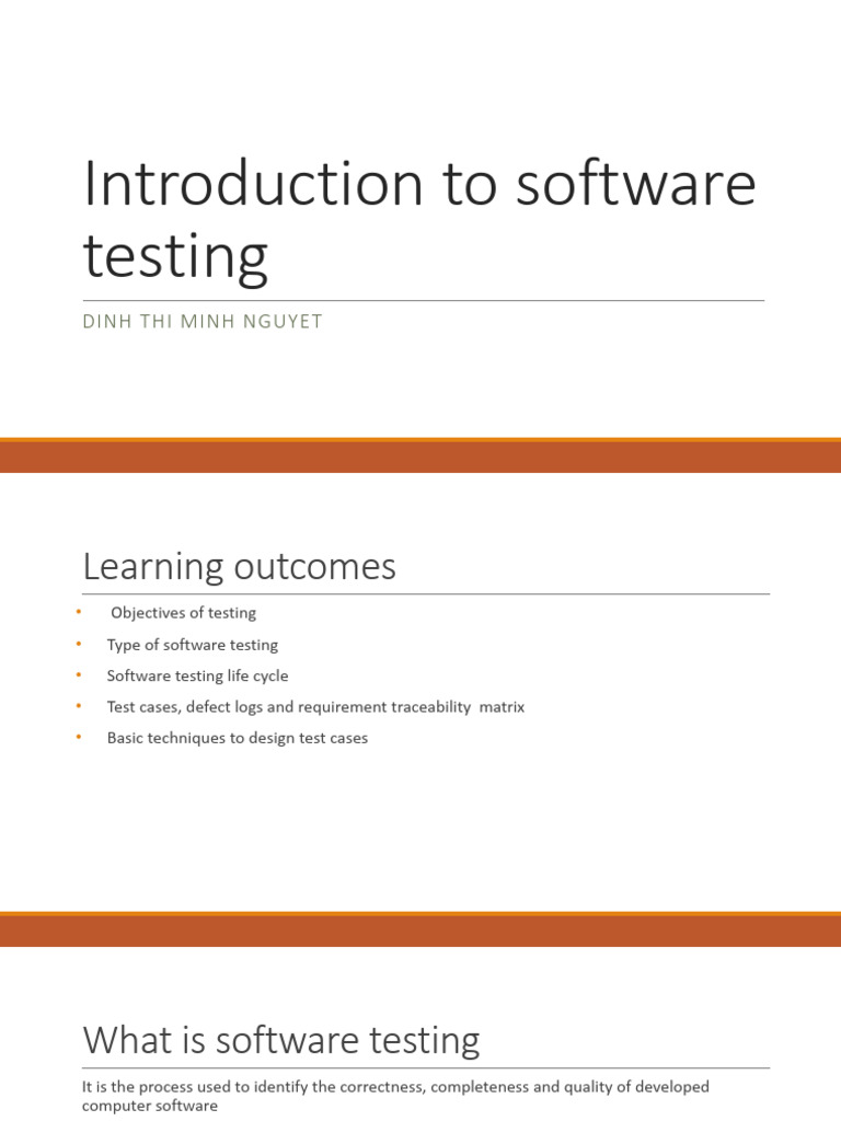 Week 04 - Software Testing | PDF | Software Testing | Software Engineering
