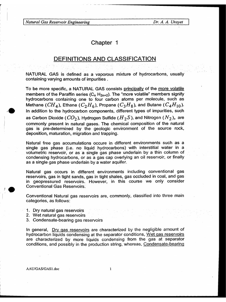 Chapter 1 Introduction To Natural Gas | PDF