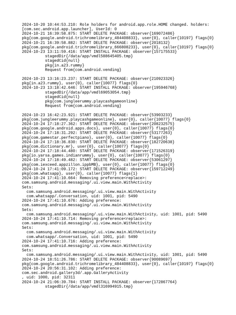 PM Debug Info | PDF | Android (Operating System) | Mobile App