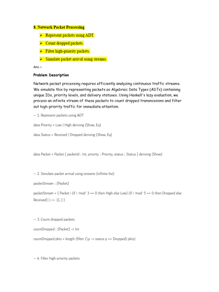 Haskell Assignment | PDF | Computer Programming | Computing