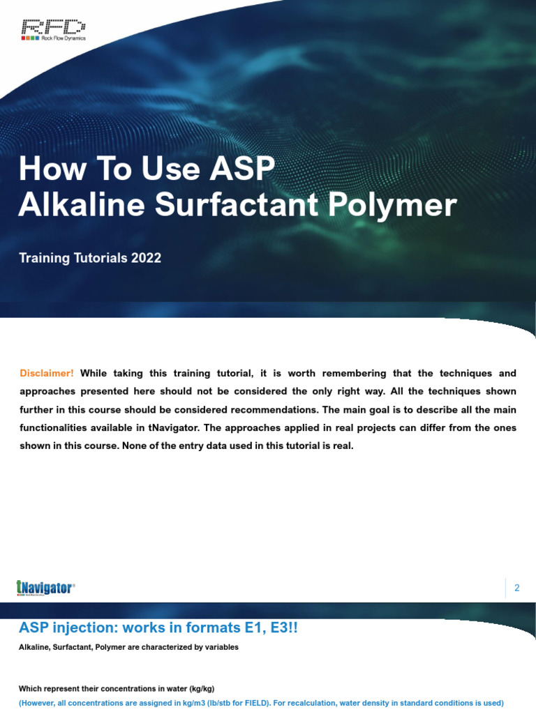 ASP Alkaline Surfactant Polymer | PDF | Adsorption | Viscosity