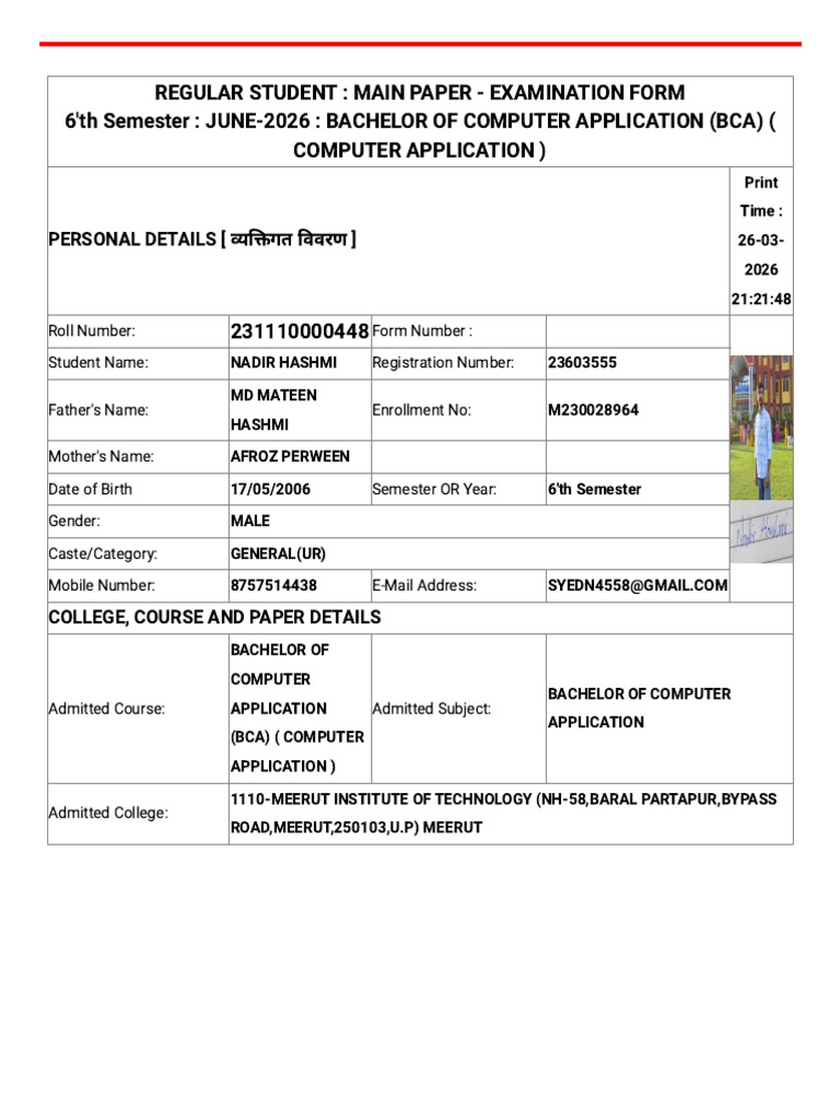 6th Semester | PDF