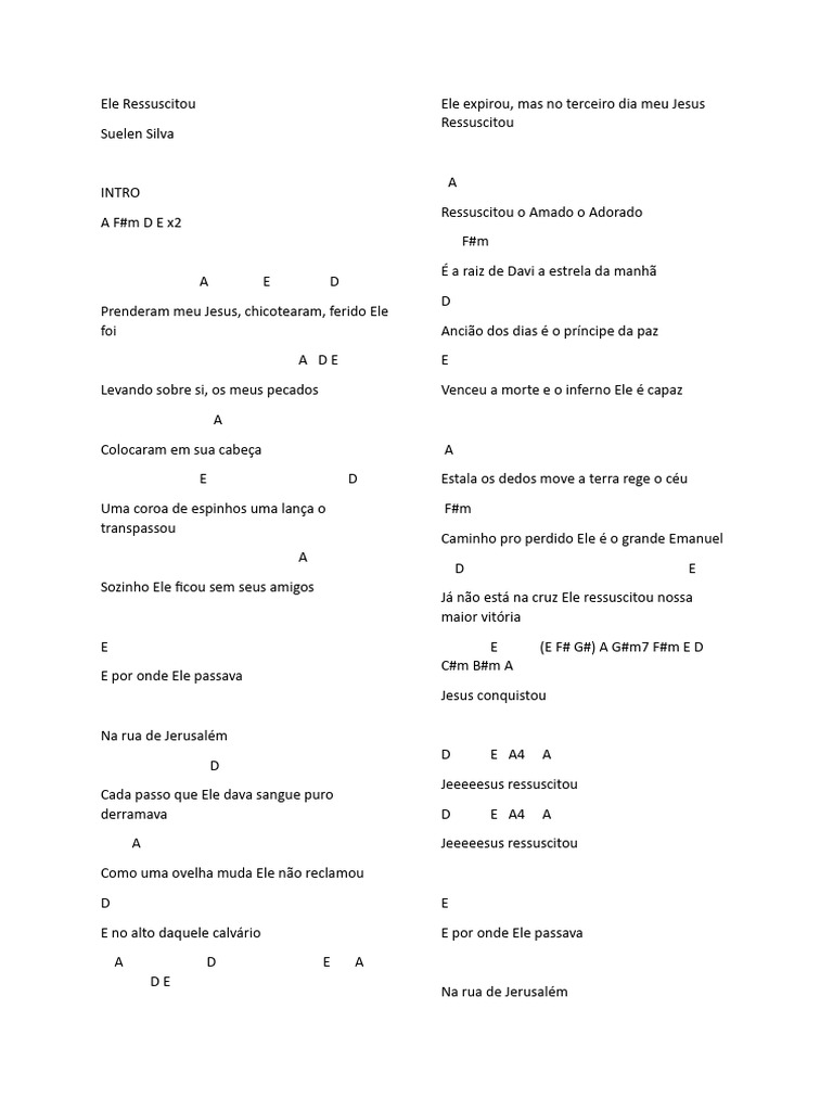 Ele Ressuscitou | PDF | Jesus | Davi
