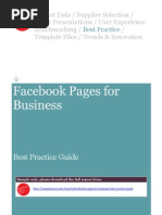 SAMPLE - Facebook Pages For Business Best Practice Guide