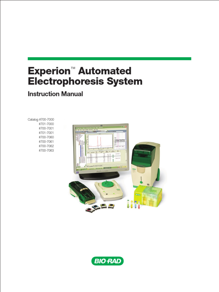 Biorad ExperionElectrophoresisStation | PDF | Real Time Polymerase ...