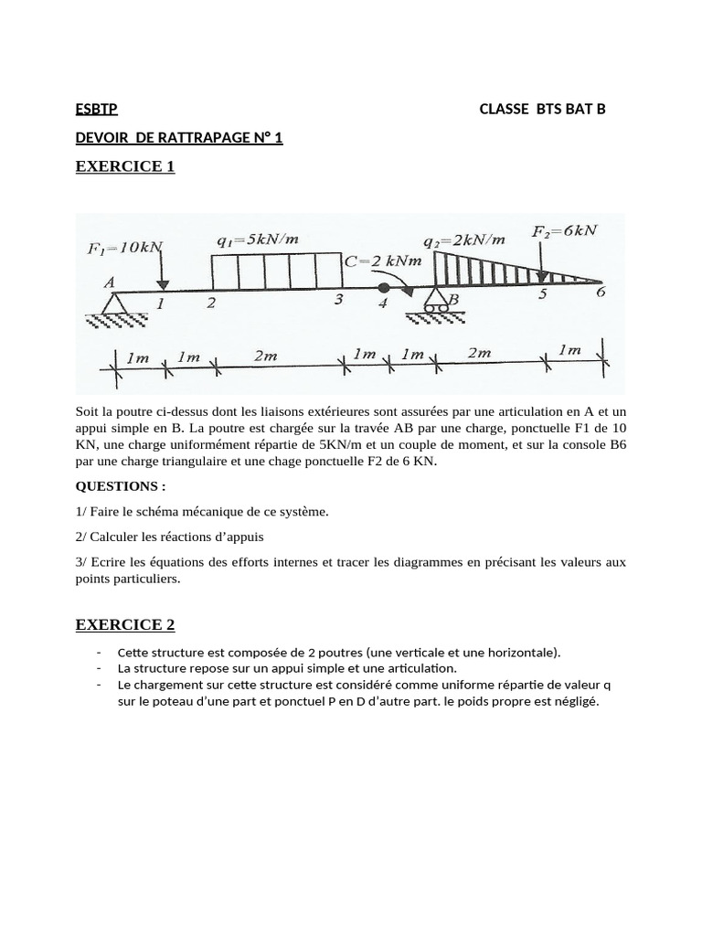 Devoir de Rattrapage Bat B 2017 | PDF