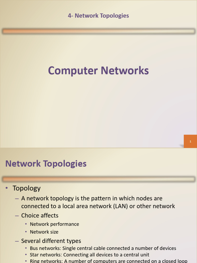4-Network Topologies | PDF