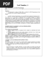 Introduction to Microsoft MASM | PDF | Assembly Language | Computer Program