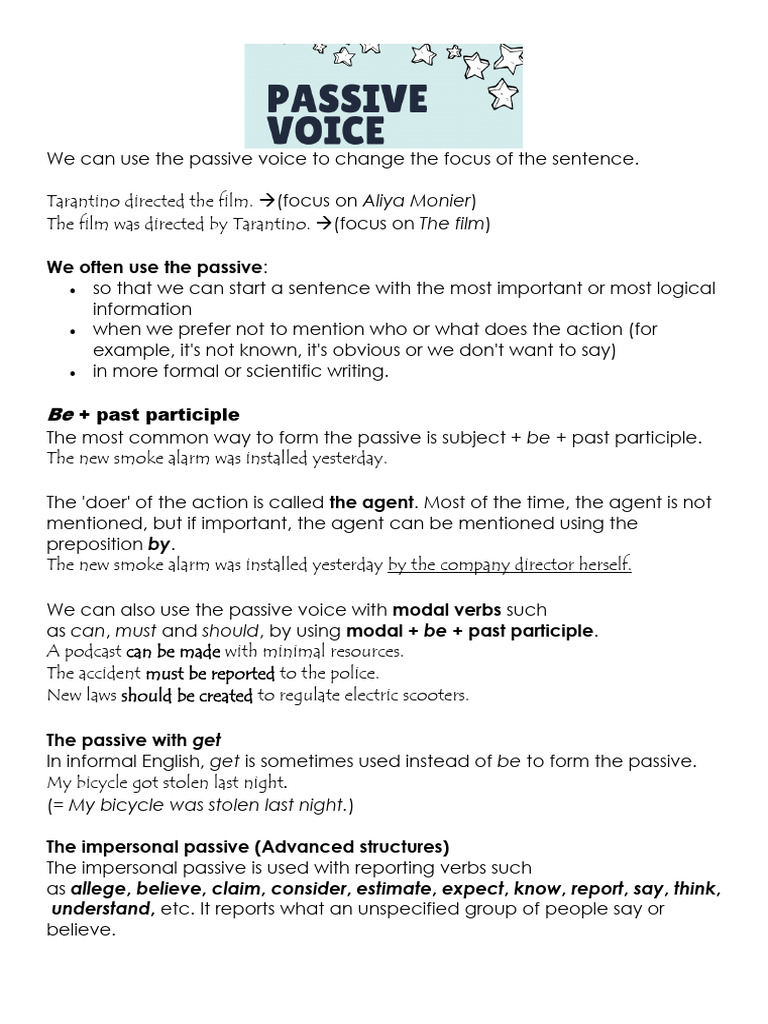 The Passive Voice 2026 | PDF