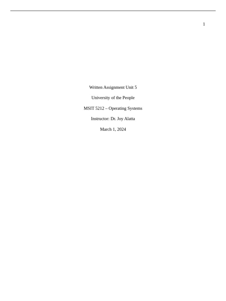Written Assignment Unit 5 | PDF | Computer File | Directory (Computing)