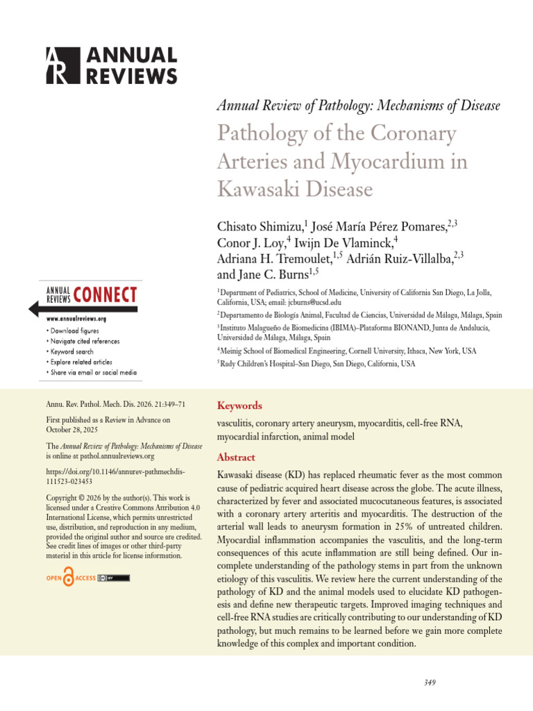 Pathology of The Coronary Arteries and Myocardium in Kawasaki Disease ...