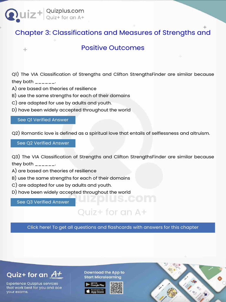 The Via Classification of Strengths and Clifton Strengthsfinder Are ...