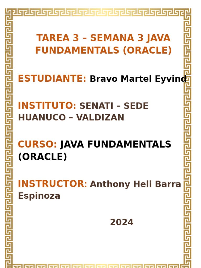 Tarea - 3 | PDF | Java (lenguaje de programación) | Constructor ...