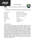 Database Management Learning Plan | PDF | Databases | Educational ...