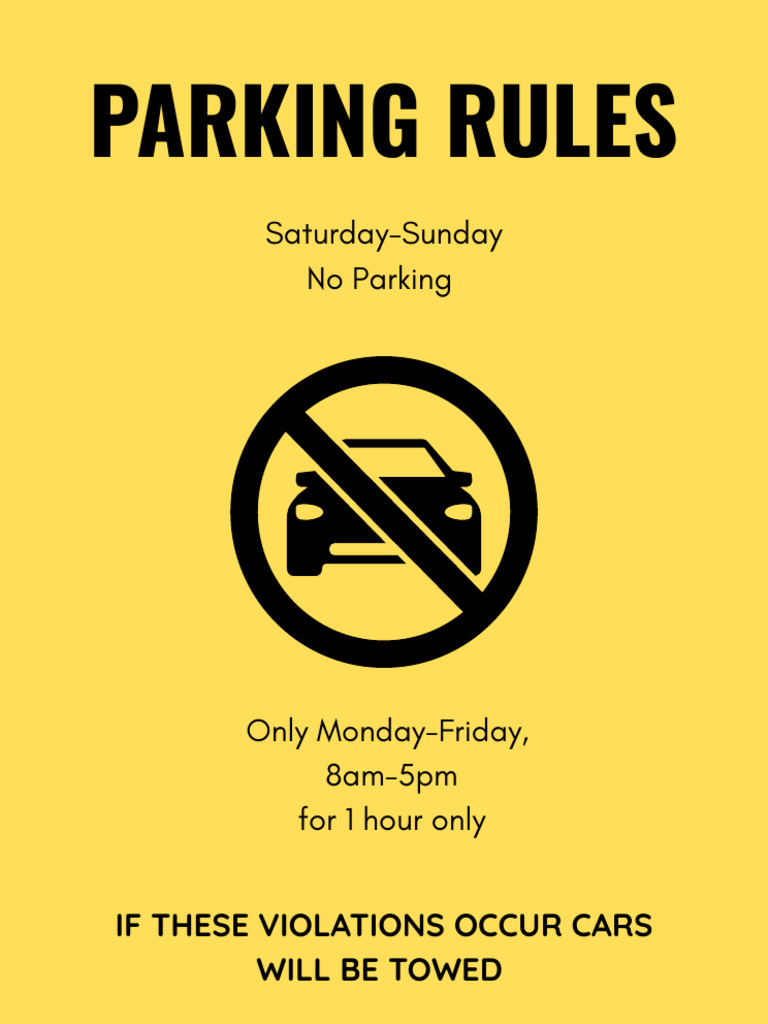 Parking Sign | PDF