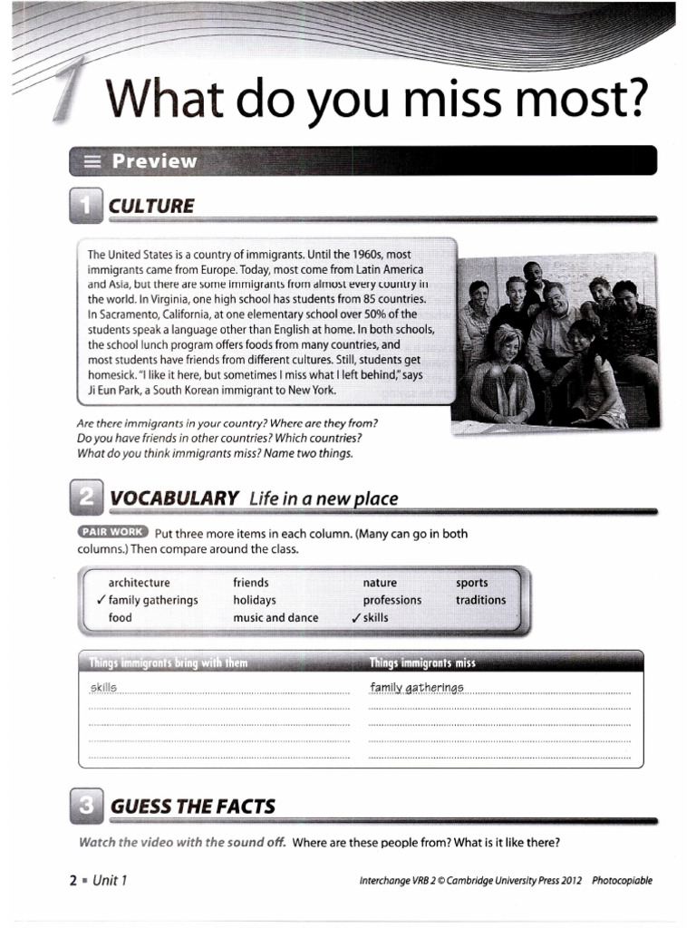 Interchange Video Book-2 (WWW - Irlanguage.com) (Lessons 1&2) | PDF
