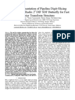 FPGA Implementation of Pipeline Digit-Slicing Multiplier-Less Radix 22 DIF SDF Butterfly For Fast Fourier Transform Structure