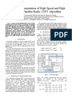 On-Chip Implementation of High Speed and High Resolution Pipeline Radix 2 FFT Algorithm