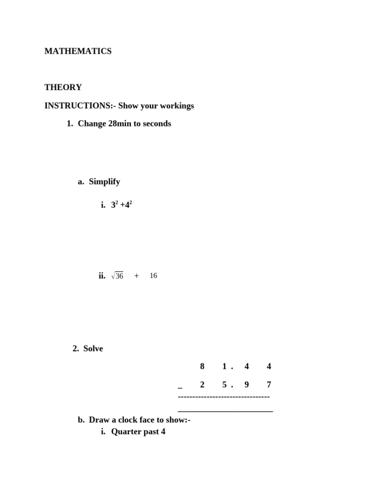 2025 Yr 3 Mathematics 2nd Term | PDF