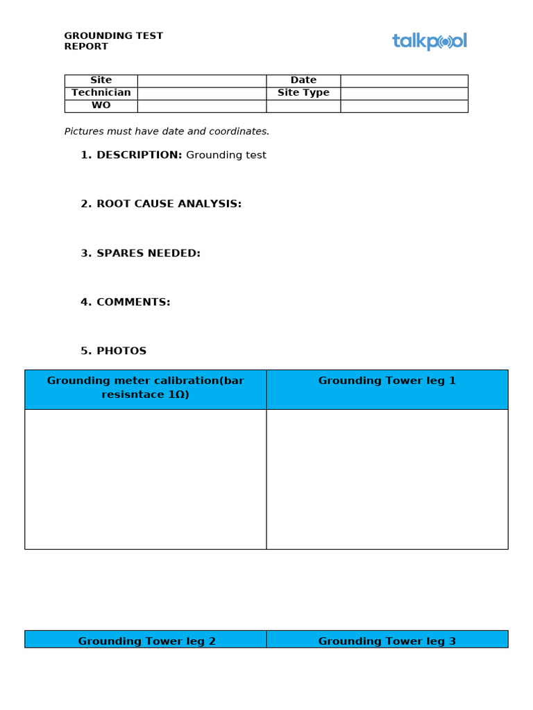 Groundind Test Report - For .... | PDF