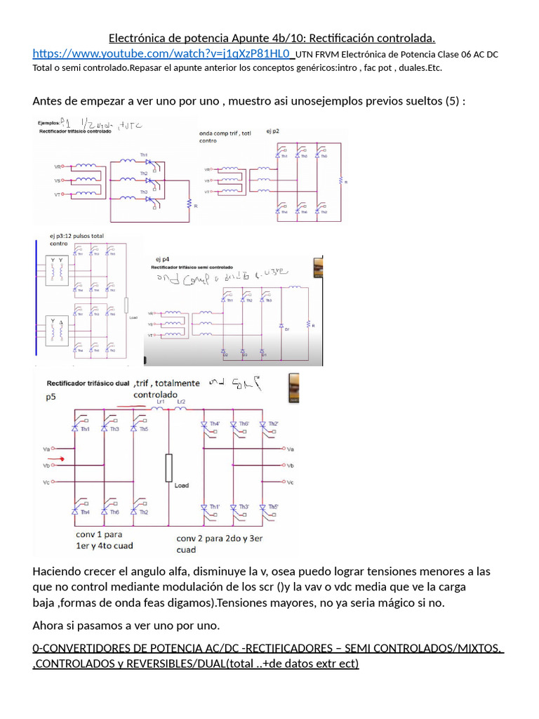 7a-Epot T p2b Conv Ac DC Rec Cont U4b | PDF | Rectificador | Corriente ...