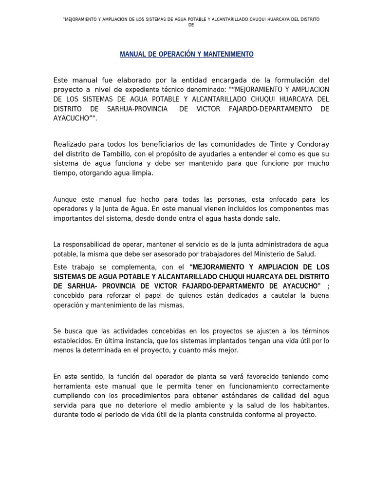 Manual de Operación y Mantenimiento - Compressed | PDF