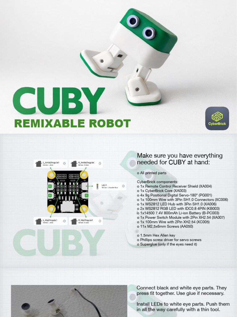 Cuby - Assembly Instructions v1 | PDF | Screw | Equipment