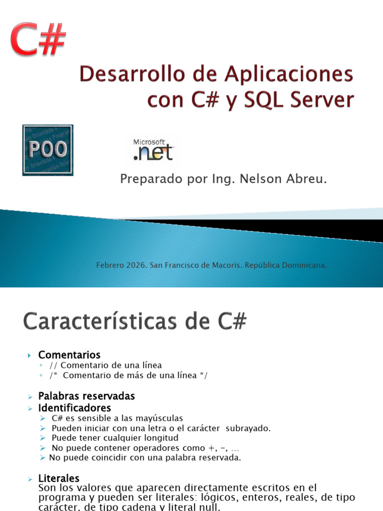 Poo2 C# | PDF | C Sharp (lenguaje de programación) | Objeto (informática)