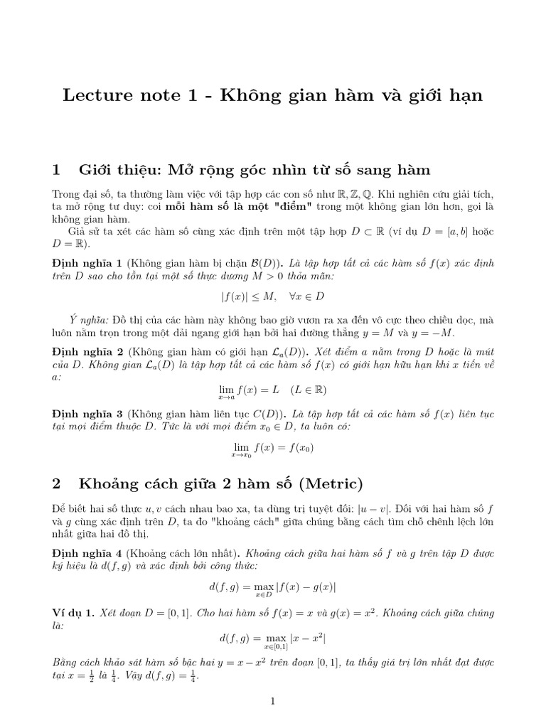 Lecture Note 1 | PDF