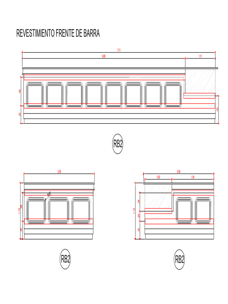 FRENTE de BARRA Tiras de Fenolico | PDF